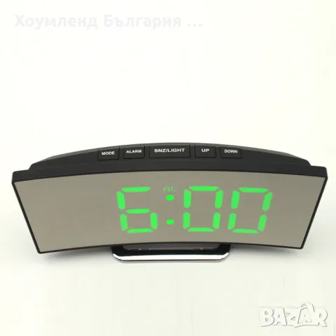 Настолен дигитален огледален часовник с LED цифри, термометър и аларма, снимка 13 - Други - 50272547