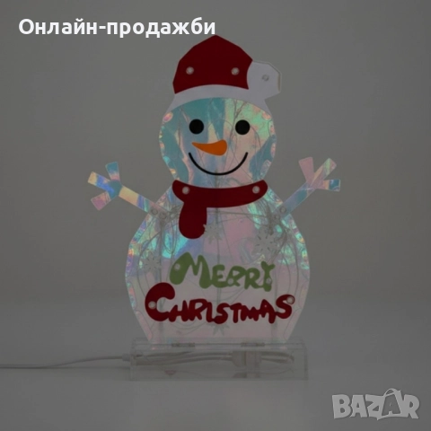 LED светещ снежен човек, снимка 2 - Декорация за дома - 52387691