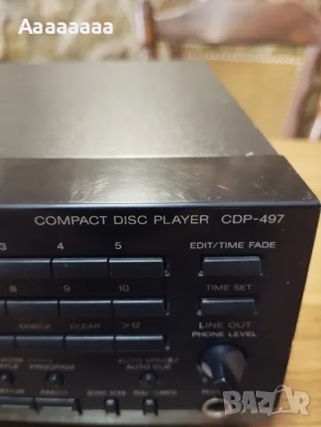 SONY CDP-497, снимка 4 - Ресийвъри, усилватели, смесителни пултове - 48644451