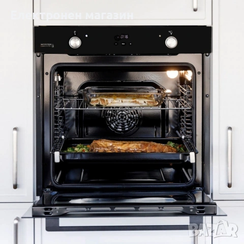 Вградена многофункционална фурна Taurus HM978BKD – 78 л, 3100 W, WaterSteam Clean, клас A, снимка 6 - Печки, фурни - 53668889