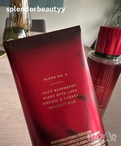 Victoria’s Secret Lush Cherry Cream Спрей и Лосион за тяло, снимка 2 - Козметика за тяло - 54209711