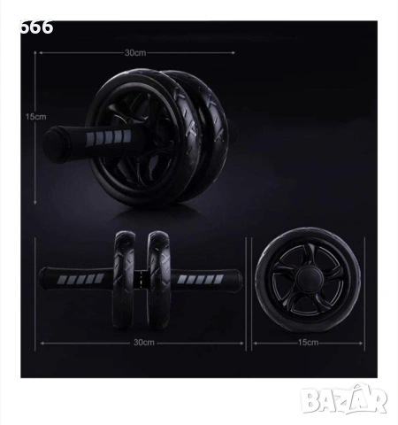 Тренировъчна ролка за корем, ширина 15 см, товароносимост 150 кг, снимка 5 - Други спортове - 54005986