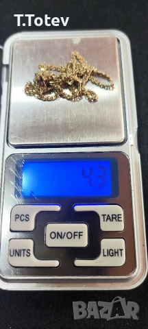 Златно дамско синджирче -14к , снимка 5 - Колиета, медальони, синджири - 53451352