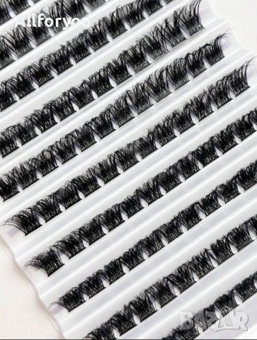 180/200 бр.  12мм 14 мм D Curl мигли клъстери, подходящи , меки и естествено изглеждащи гъсти изкуст, снимка 3 - Други - 51106665