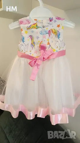 Детски рокли с еднорог , снимка 4 - Детски рокли и поли - 49807528