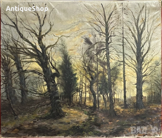 Картина. Горски пейзаж. Масло върху канава.