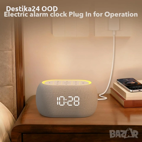 Дигитален часовник, радио, Bluetooth колонка и нощна лампа в едно, снимка 6 - Настолни лампи - 53896780