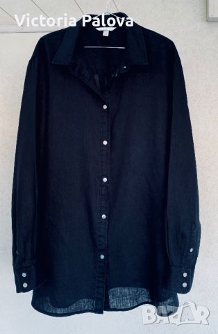 Голям размер дамска ленена риза XXL, снимка 9 - Ризи - 45262992