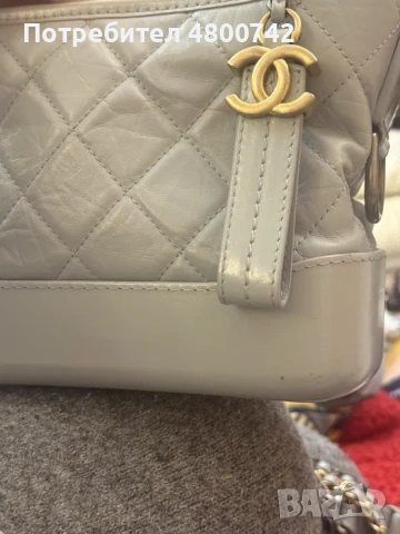 Chanel чанта Gabrielle v светло син цвят, снимка 9 - Чанти - 54236639
