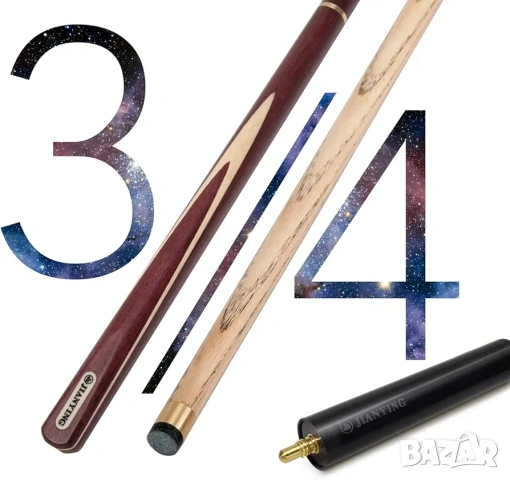 Професионална щека за билярд и снукър AONETIGER 145 см, Ясен, 3/4 + Куфар, снимка 6 - Други спортове - 53205647