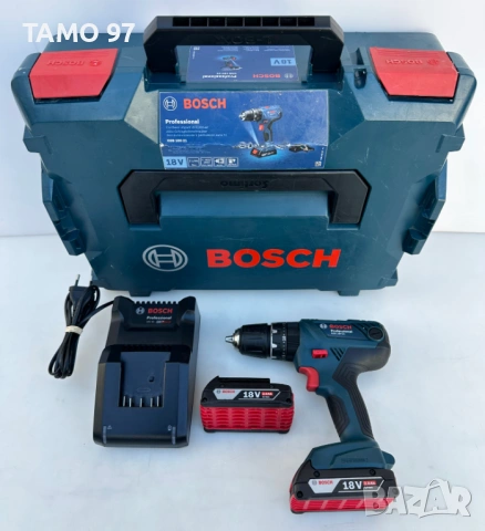 BOSCH GSB 18V-21 - Ударен акумулаторен винтоверт 18V като нов!