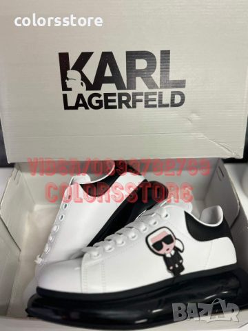 Бели кецове  Karl Lagerfeld кодBr44, снимка 2 - Кецове - 32731858