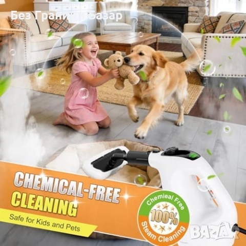 Нова Парочистачка с бързо загряване 450 мл за тапицерия прозорци баня чистене, снимка 6 - Други стоки за дома - 54043342