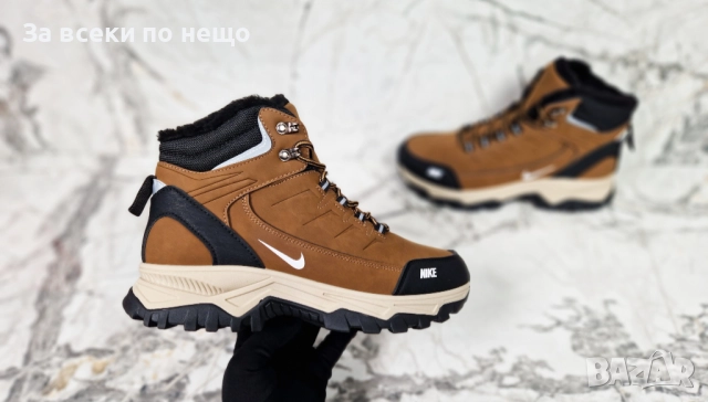 Nike Мъжки Зимни Кубинки С Топла Дебела Вата Найк - Налични Различни Цветове Код P1705, снимка 2 - Мъжки боти - 52969882