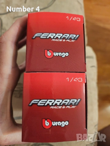 Колички Ferrari Burago 1/43, снимка 2 - Коли, камиони, мотори, писти - 54155711