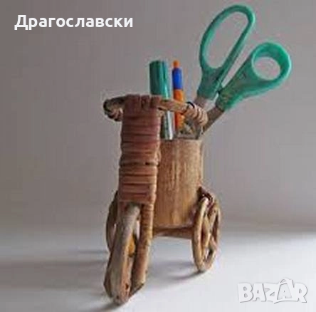 стара дървена стойка   - закачалка с куче, пано, поставка, бухалка, триколка, триколки, снимка 15 - Пана - 29185654