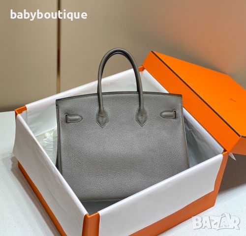 Hermes Birkin tinware gray, снимка 2 - Чанти - 45389812