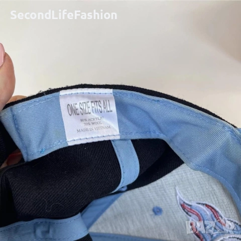 Винтидж бейзболна шапка Twins Enterprise Tennessee Titans синя, снимка 5 - Шапки - 53731261