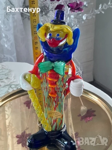 клоун Мурано стъкло, снимка 3 - Филателия - 51261085