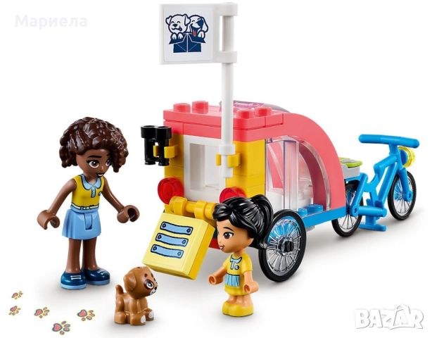 Конструктор LEGO Friends - Велосипед за спасяване на кучета 41738, снимка 6 - Конструктори - 45860151