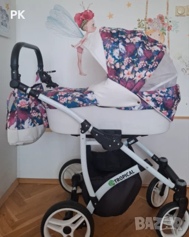 Бебешка количка 3 в 1 Baby LUX Tropical 