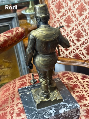 стара бронзова старуетка турски минъор, снимка 4 - Антикварни и старинни предмети - 54256765