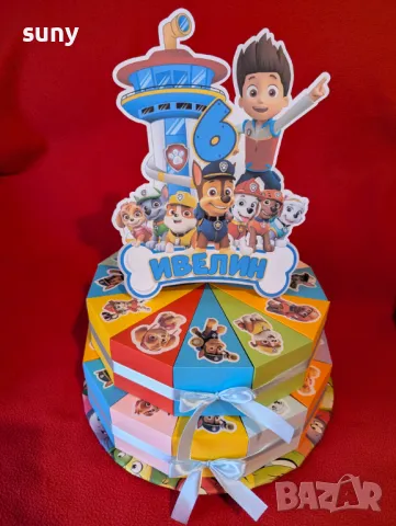 Картонена торта Пес патрул, снимка 2 - Други - 49922772