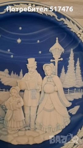 Колекционерски 3d чинии "Коледни камеи" , снимка 7 - Колекции - 52264506