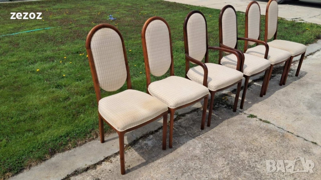 Столове трапезни орех- 6 бр. №058