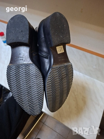 черни високи кожени ботуши номер 40 с цип, снимка 3 - Дамски ботуши - 54216774