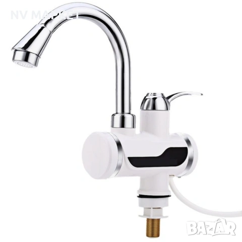 Смесител за вода с нагревател за мигновено загряване 3000W - ИЗБОР НА Вариант: За плот или За стена, снимка 2 - Бойлери - 53837163