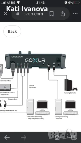 TC Helicon GoXLR 4-канален миксер, моторизирани фейдъри, звукова платка и вокални ефекти, Windows , снимка 6 - Ресийвъри, усилватели, смесителни пултове - 46921577