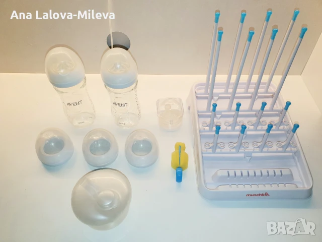 Комплекти за захранване, термос, изолатори за шишета, шишета, лигавници, бандани , снимка 6 - Прибори, съдове, шишета и биберони - 40340963
