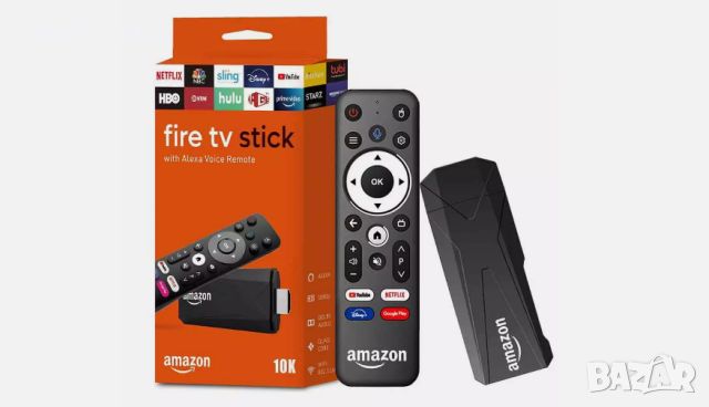 Тв бокс Amazon fire tv stick 10k HD Streaming 6R Plus, снимка 1 - Приемници и антени - 46135691