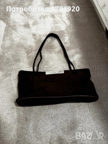 Елегантна чанта тип Prada - велур, снимка 2 - Чанти - 24945227