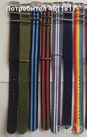 Каишки НАТО 18мм, снимка 4 - Каишки за часовници - 52188412