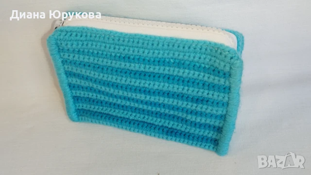 Дамско плетено портмоне, снимка 2 - Портфейли, портмонета - 51187711