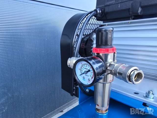 2026 Компресор за въздух - 100 литра 3.0 kW, 4 hp 12 bar.480л/м, снимка 4 - Компресори - 52270498