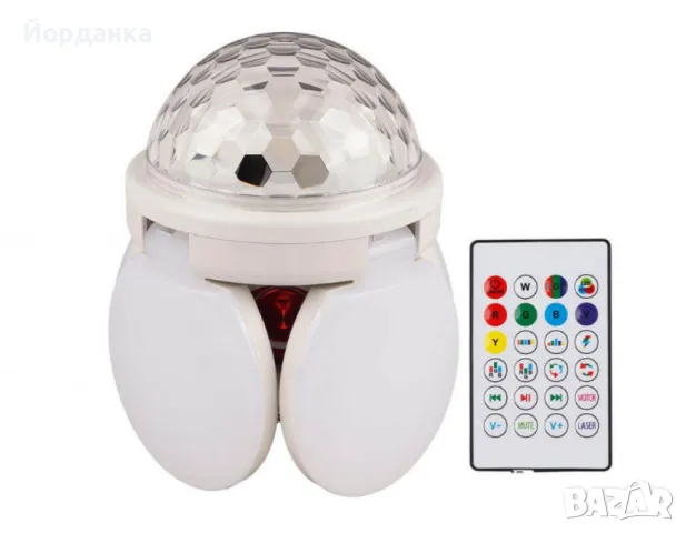 Смарт диско лампа с RGB LED и Bluetooth високоговорител, снимка 3 - Друга електроника - 48617694