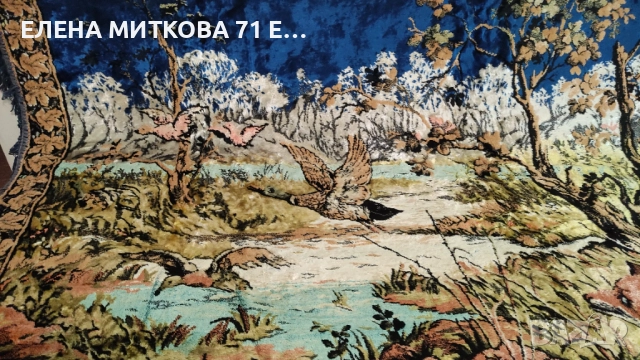 Много голям плюшен ковьор за закачане на стена или друго, снимка 5 - Антикварни и старинни предмети - 52726272