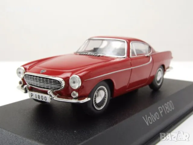 Volvo P1800 1961 - мащаб 1:43 на Norev моделът е нов в PVC дисплей-кейс, снимка 1 - Колекции - 49553597