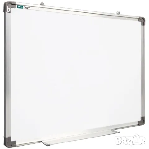  Магнитна дъска ProCart 45x60 см, Алуминиева рамка, Държач за маркери, Бяла повърхност 24 месеца гар