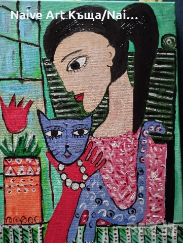 Картина платно маслени бои акрилни бои размер ш. 32 / в.42