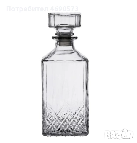 Комплект от стъклена гарафа с 6 броя чаши - ОРИГИНАЛЕН КОМПЛЕКТ, подходящ и за подарък, снимка 3 - Чаши - 52885943