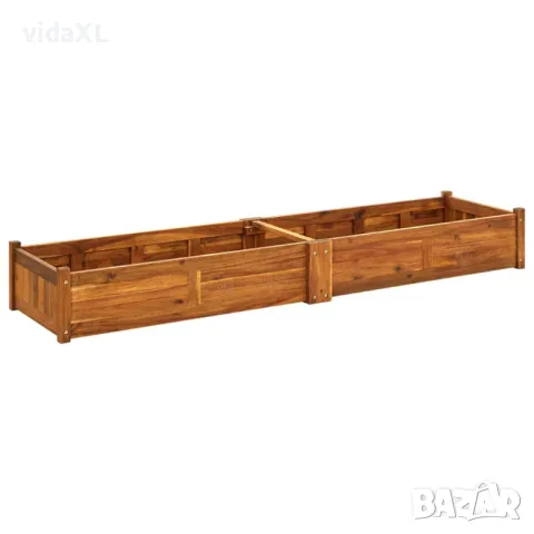 vidaXL Градинска повдигната леха, акациево дърво, 200x50x25 см(SKU:42568), снимка 1 - Други - 48135751