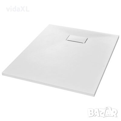 vidaXL Душ корито, SMC, бяло, 100x80 см（SKU:144772, снимка 1 - Други - 45469788