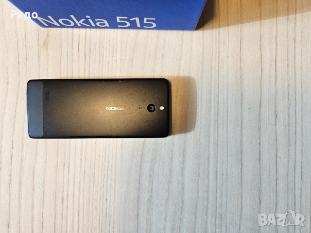 GSM Nokia 515 RM-953 Black телефон с копчета зарядно камера фенерче Нокиа SIM micro SD кейс смартфон, снимка 3 - Nokia - 52794652