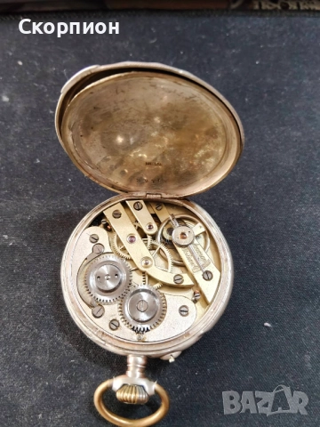 Швейцарски СРЕБЪРЕН джобен часовник 1901г. - 6 Рубина-ПЕРФЕКТЕН, снимка 6 - Джобни - 49965271