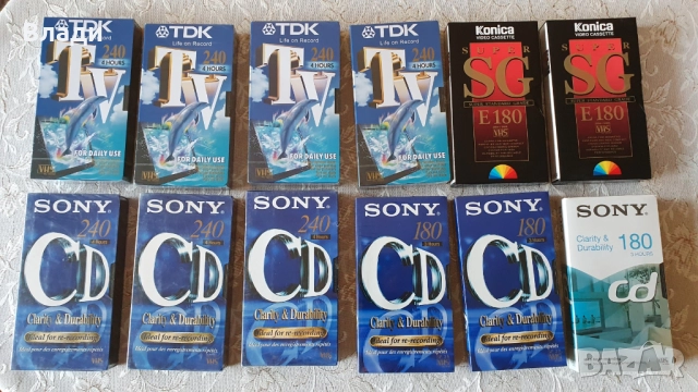 Нови видеокасети TDK, JVC, BASF, Sony, Memorex, Konica, Fuji, снимка 3 - Други жанрове - 44908708