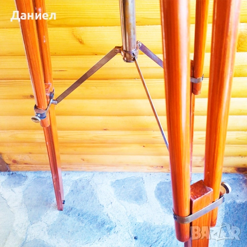 Телескоп, далекоглед от бронз на тринога с античен дизайн., снимка 12 - Други ценни предмети - 43253819